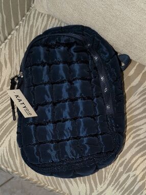 Katydid Navy Quilted Sling / Crossbody Bag NWT
